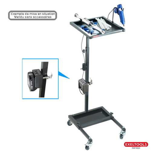 Exeltools mobile glue set cart