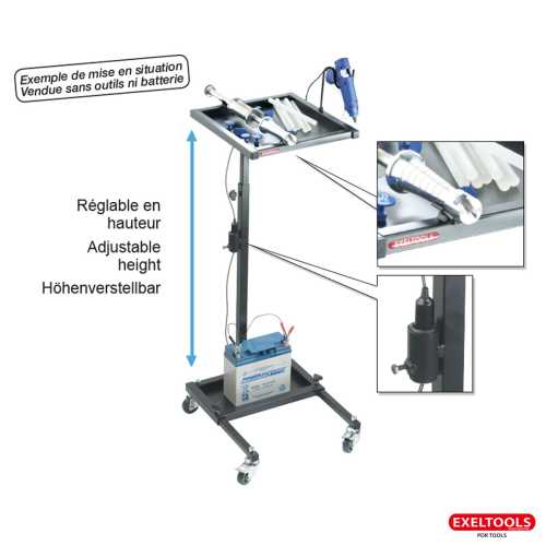 Exeltools mobile glue set cart 2