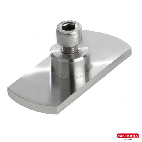 Stainless Steel Suction Cup for Cold Glue 70 x 30 mm